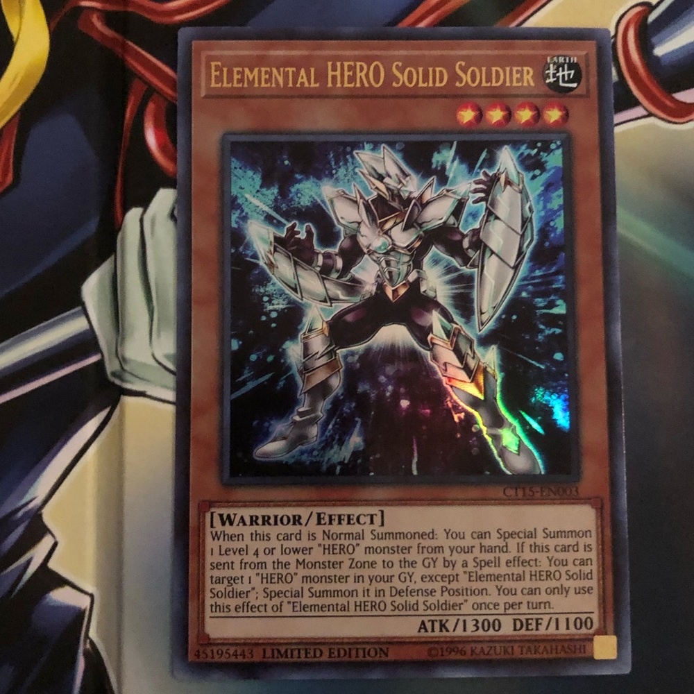Yu-Gi-Oh Elemental Hero Solid Soldier CT15-EN003